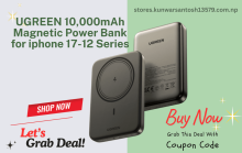 UGREEN 10,000mAh Magnetic Power Bank for iphone 17-12 Series