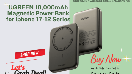 UGREEN 10,000mAh Magnetic Power Bank for iphone 17-12 Series